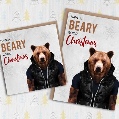 Bear Christmas, Holiday card: Beary good Christmas (Animalyser)