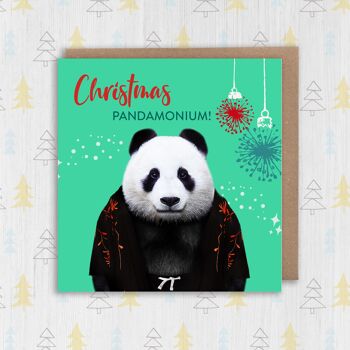 Panda Noël, carte de vœux : Noël Pandamonium (Animalyser) 2