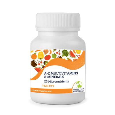 Multivitaminas y minerales A-Z 23 Tabletas de micronutrientes