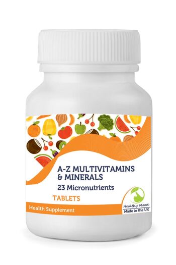 A-Z Multivitamines & Minéraux 23 Comprimés de Micronutriments 60 Comprimés FLACON