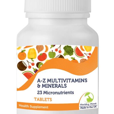 A-Z Multivitamines & Minéraux 23 Comprimés de Micronutriments 120 Comprimés FLACON