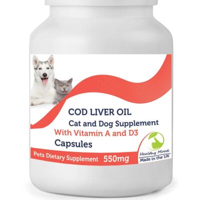 Dorschleberöl Pets Vitamine Kapseln 500 Kapseln Nachfüllpackung