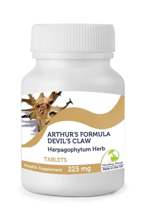 DEVILS CLAW Arthurs Herb Harpagophytum Tablets 30 Tablets BOTTLE