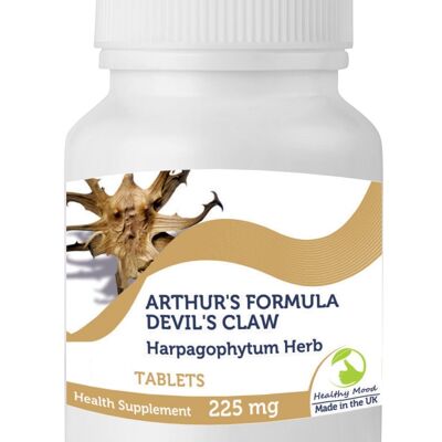 DEVILS CLAW Arthurs Herb Harpagophytum Tabletas 90 Tabletas BOTELLA