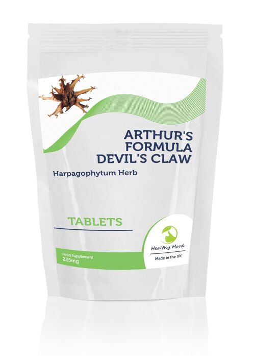 DEVILS CLAW Arthurs Herb Harpagophytum Tablets 30 Tablets Refill Pack