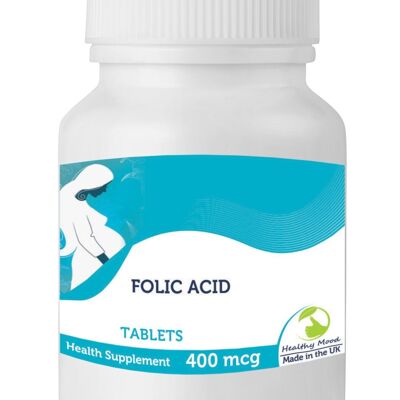FOLIC ACID 400mcg Pregnancy Tablets 30 Tablets BOTTLE