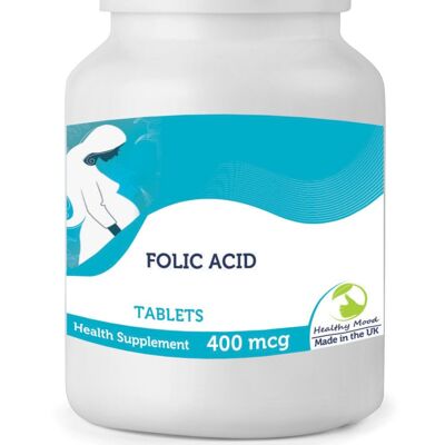 Folsäure 400mcg Schwangerschaftstabletten 30 Tabletten FLASCHE