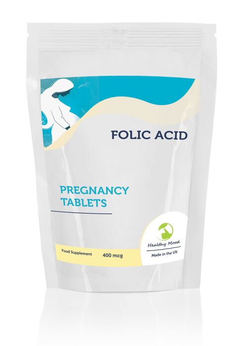 FOLIC ACID 400mcg Pregnancy Tablets 60 Tablets Refill Pack