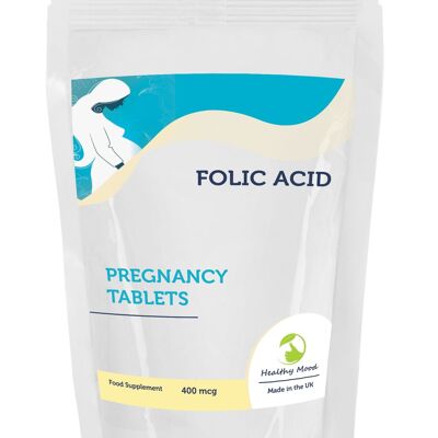 FOLIC ACID 400mcg Pregnancy Tablets 1000 Tablets Refill Pack