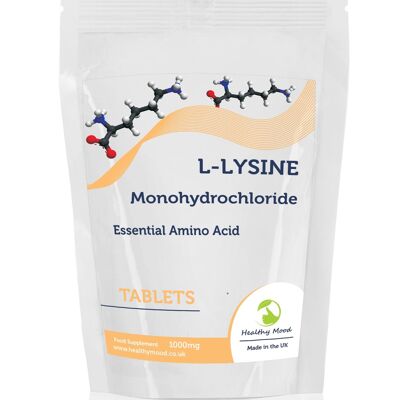 Monoclorhidrato de L-lisina 1000 mg comprimidos Paquete de recarga de 60 comprimidos
