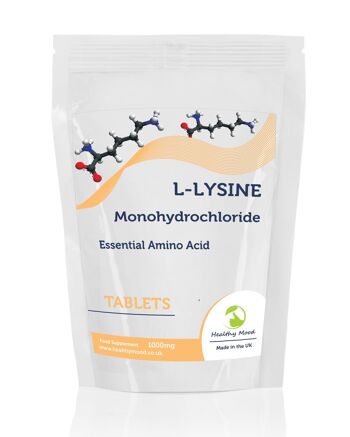 L-lysine Monochlorhydrate 1000mg Comprimés 120 Comprimés Recharge 1