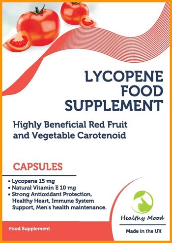 Lycopène & VITAMINE E 15mg Capsules 120 Capsules 1