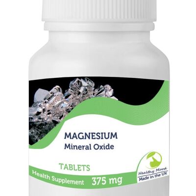 Óxido mineral de magnesio tabletas de 375 mg