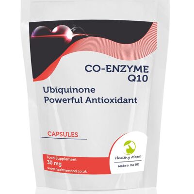 Coenzima Q10 30 mg Cápsulas Paquete de recarga de 30 cápsulas