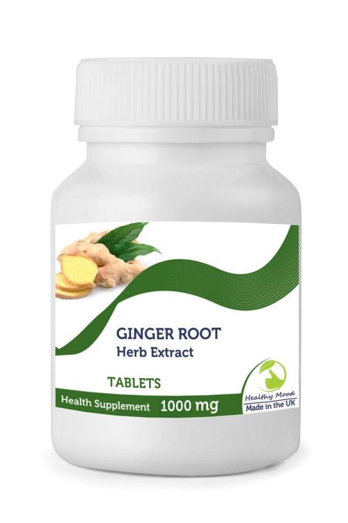 GINGER ROOT Extract 1000mg Tablets 60 Tablets BOTTLE