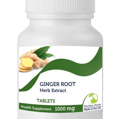 Extracto de raíz de jengibre 1000 mg comprimidos 180 comprimidos BOTELLA
