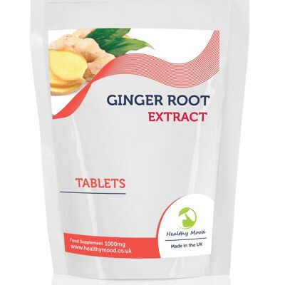 GINGER ROOT Extract 1000mg Tablets 90 Tablets Refill Pack