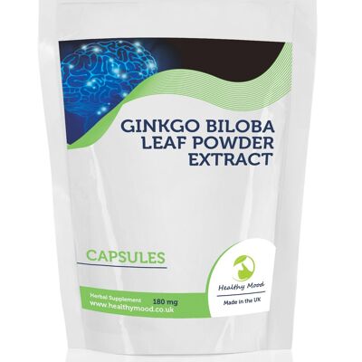 Ginkgo Biloba Cápsulas Paquete de recarga de 60 Cápsulas