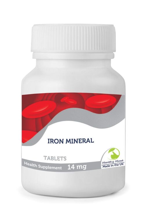 Iron Mineral 14 mg Tablets 30 Tablets BOTTLE
