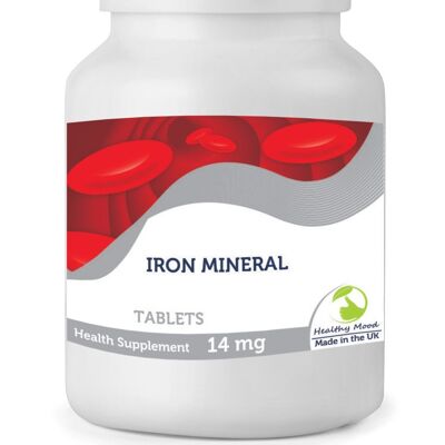 Iron Mineral 14 mg Tablets 500 Tablets BOTTLE