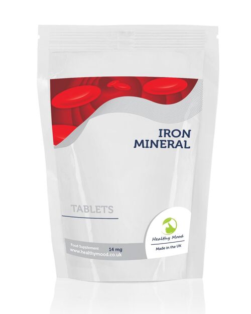 Iron Mineral 14 mg Tablets 1000 Tablets Refill Pack