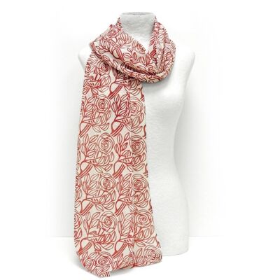 Foulard de seda Rosas del Born