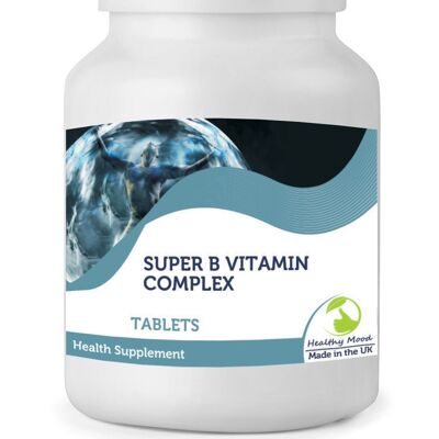 Comprimés de Complexe de Vitamines Super B 60 Comprimés FLACON