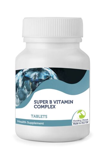 Comprimés de Complexe de Vitamines Super B 90 Comprimés FLACON