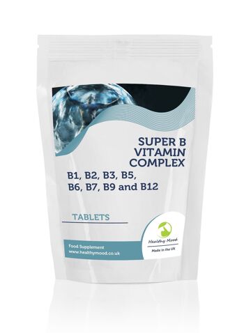 Comprimés de Complexe de Vitamines Super B 120 Comprimés Recharge 1