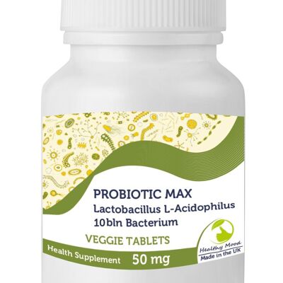 ProBiotic MAX 10 Bln Bacteria Tablets Confezione di ricarica da 30 compresse