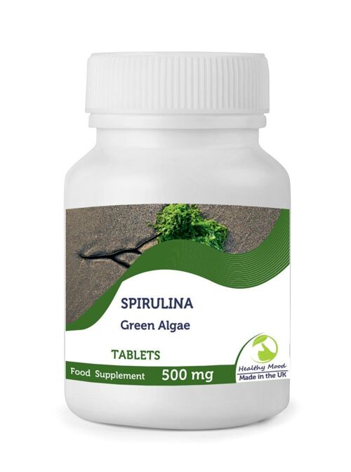 Spirulina 500mg Algae Tablets 120 Tablets Refill Pack