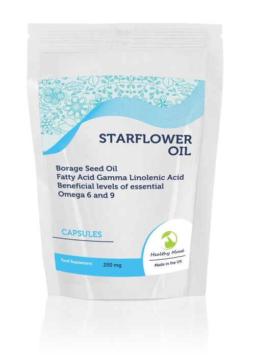 STARFLOWER OIL Borage Seed 250mg Capsules 500 Capsules Refill Pack
