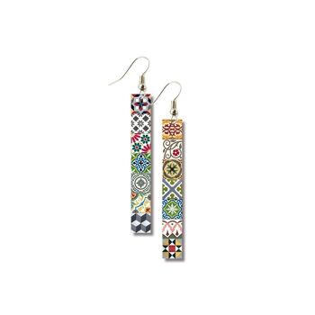 Boucles d'oreilles Lg Modernist Tiles 1