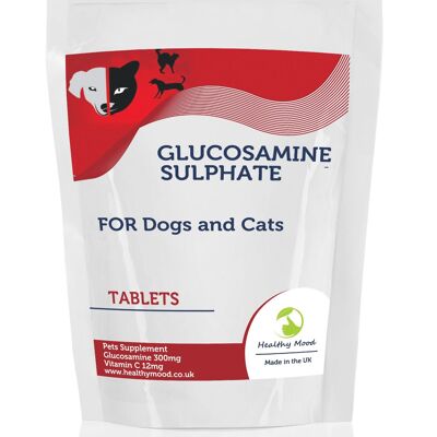 SULFATO DE GLUCOSAMINA para mascotas, 180 comprimidos, paquete de recarga