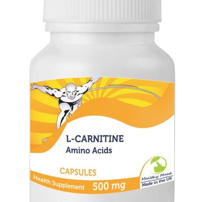 L-carnitina Aminoacido 500mg Compresse Confezione Ricarica da 30 Compresse