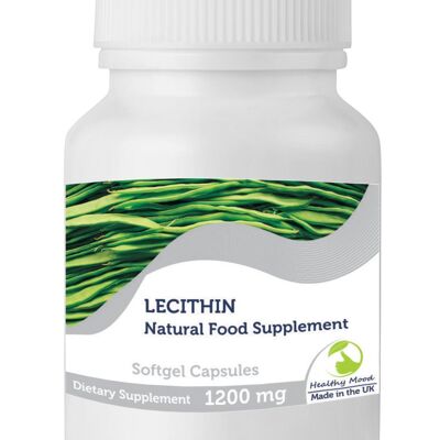 Cápsulas blandas de lecitina 1200 mg