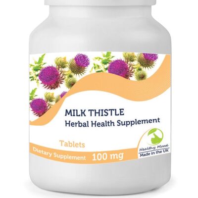 Natural Milk Thistle 100mg Tablets 30 Tablets Refill Pack