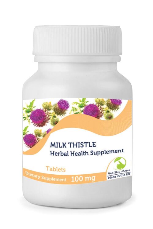 Natural Milk Thistle 100mg Tablets 250 Tablets BOTTLE