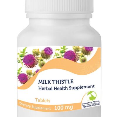 Natural Milk Thistle 100mg Tablets 500 Tablets Refill Pack