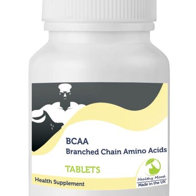 Tabletas de aminoácidos de cadena ramificada BCAA 30 cápsulas BOTELLA
