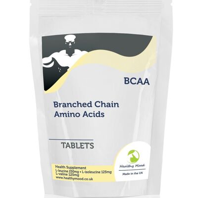 BCAA Branched Chain Amino Acid Tablets 90 Capsules Refill Pack