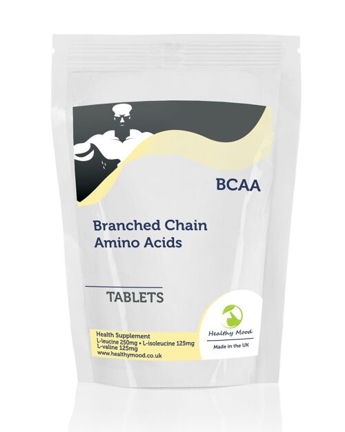 BCAA Branched Chain Amino Acid Tablets 180 Capsules Refill Pack