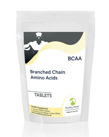 Pack de recharge de 500 capsules de comprimés d'acides aminés à chaîne ramifiée BCAA 1