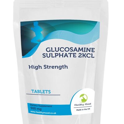 Sulfato de glucosamina 2KCL 500 mg Comprimidos Paquete de recarga de 30 comprimidos