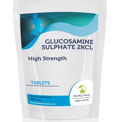Sulfato de glucosamina 2KCL 500 mg Comprimidos Paquete de recarga de 60 comprimidos