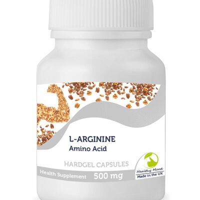 Cápsulas de 500 mg de aminoácido L-arginina