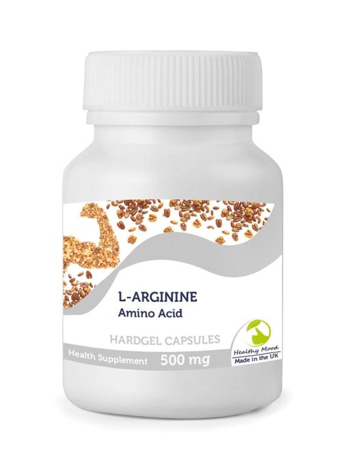 L-Arginine Amino Acid 500mg Capsules 30 Capsules BOTTLE