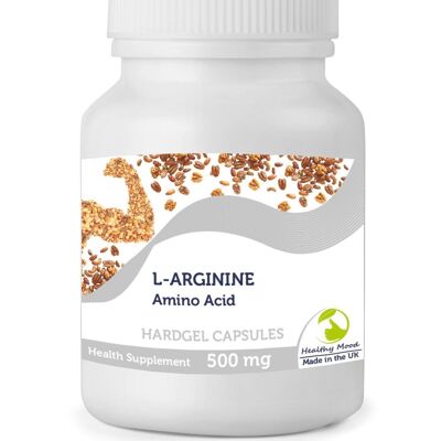 L-Arginine Amino Acid 500mg Capsules 90 Capsules BOTTLE