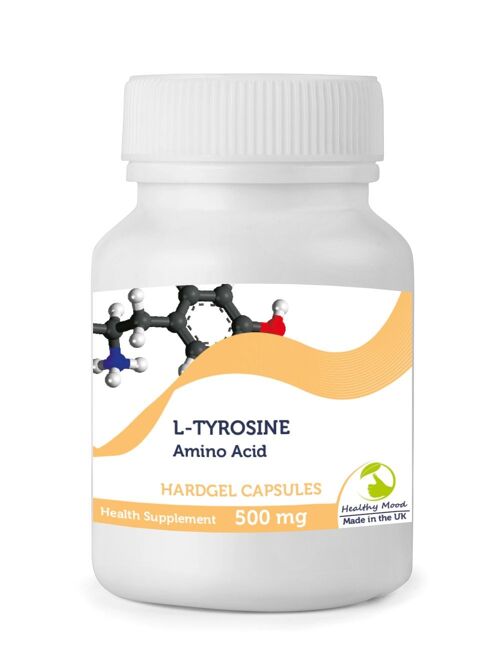 L-Tyrosine Amino Acid 500mg Capsules 120 Tablets BOTTLE