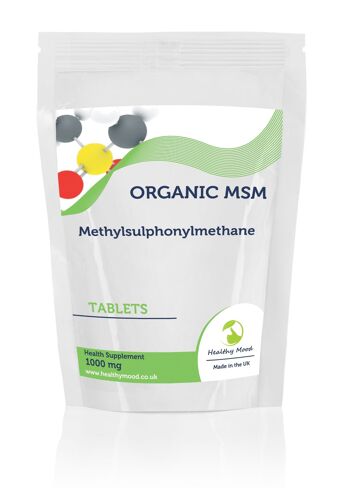 MSM Bio Méthylsulfonylméthane 1000mg Comprimés 90 Comprimés FLACON 2